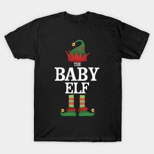 Baby Elf Matching Family Group Christmas Party Pajamas T-Shirt